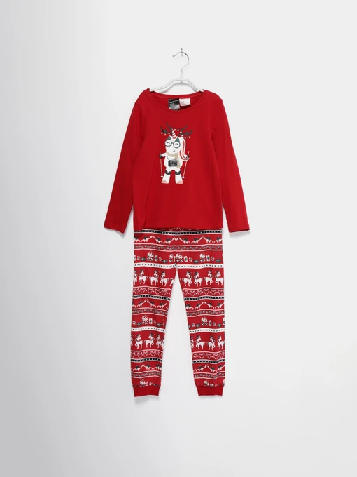 Одежда для дома и сна H&M модель 0744355_червоний комб. Фото