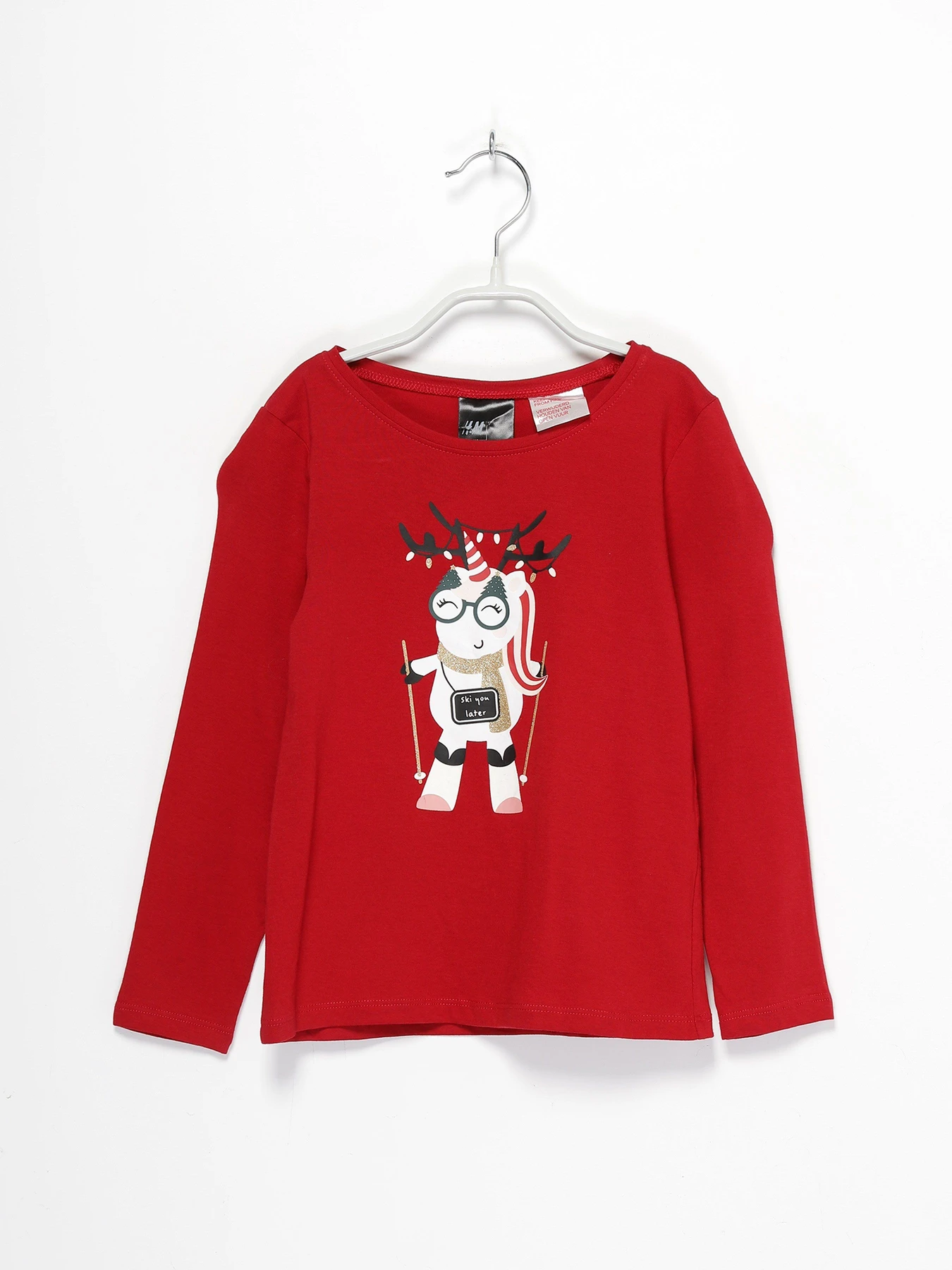 Худи и свитшоты H&M модель 07443550_червоний комб. Фото
