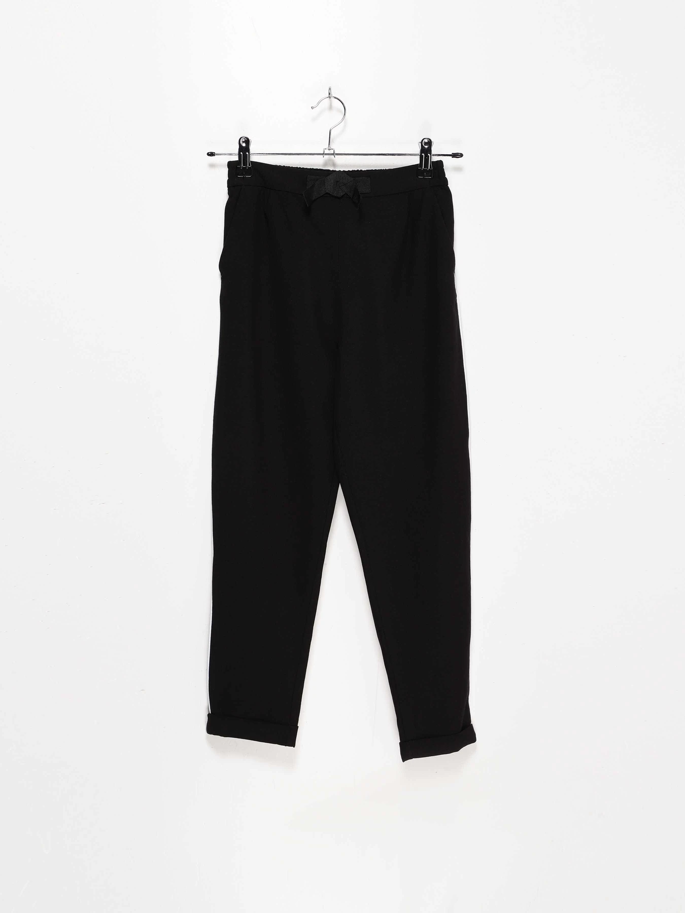 Штани H&M модель 0745476_чорний з білим Штани H&M модель 0745476_чорний з білим Фото