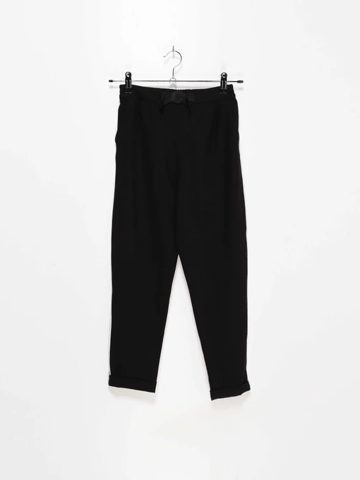 Брюки H&M модель 0745476_чорний з білим Фото