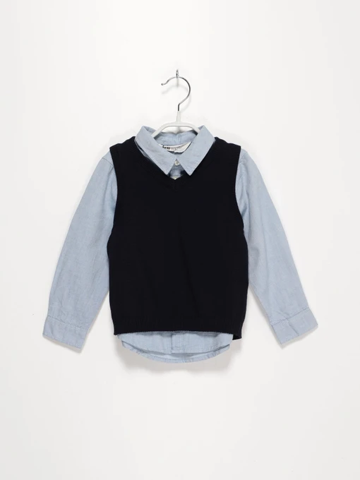 Костюмы H&M модель 07557120_синій з т.синім Фото