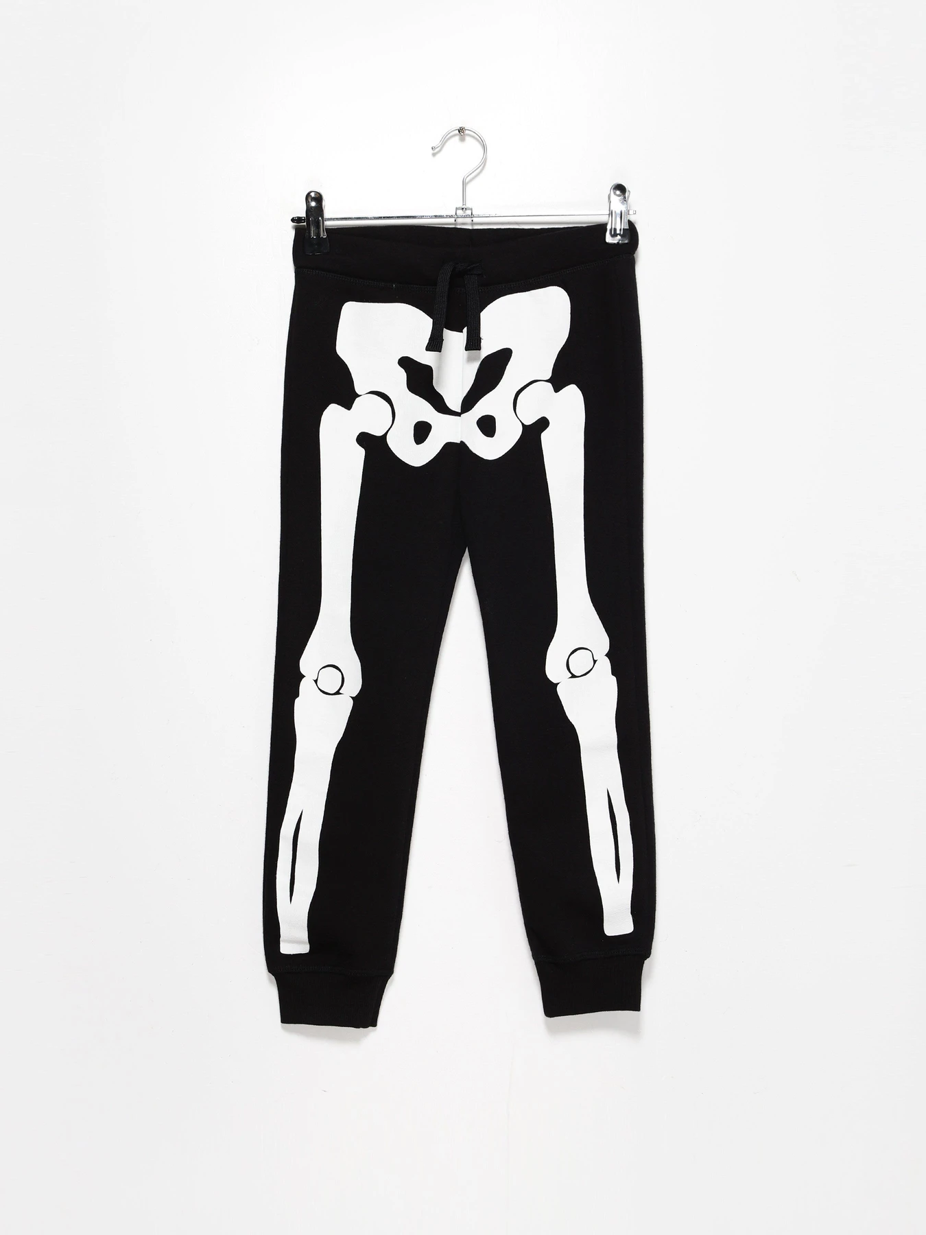 Брюки H&M модель 0938632_чорний з білим Фото