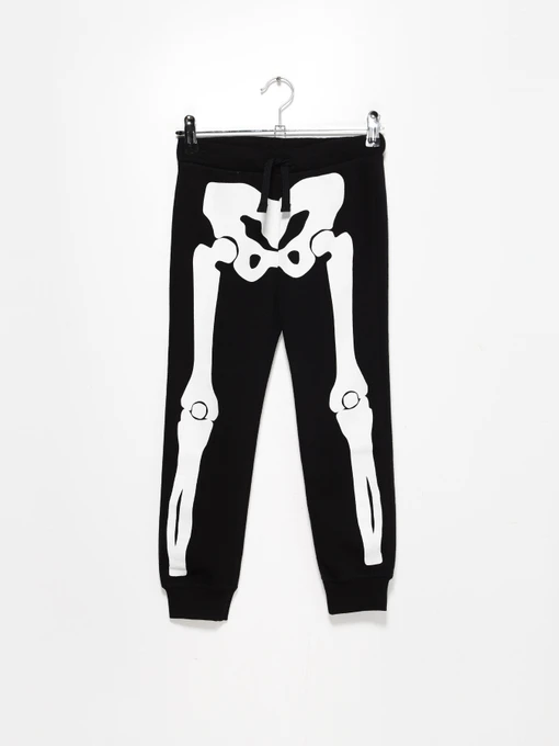 Брюки H&M модель 0938632_чорний з білим Фото
