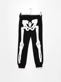 Брюки H&M модель 0938632_чорний з білим Фото