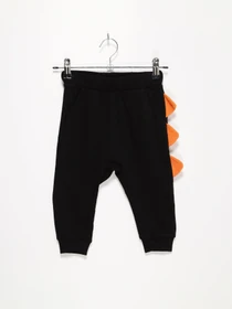 Брюки H&M модель 0767256_чорний з помаранчевим Фото
