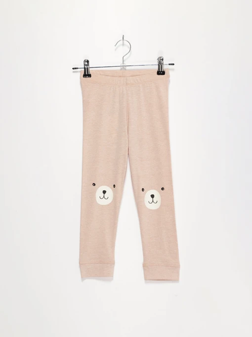 Брюки H&M модель 0768521_бежевий комб. Фото