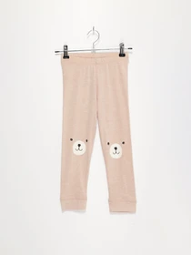 Брюки H&M модель 0768521_бежевий комб. Фото