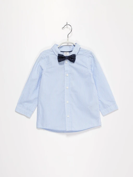 Рубашки H&M модель 07688582_синій комб. Фото