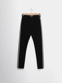 Брюки H&M модель 07723441_чорний з білим Фото