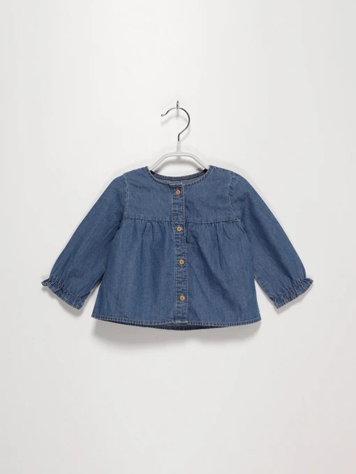 Рубашки H&M модель 0773756_синій Фото