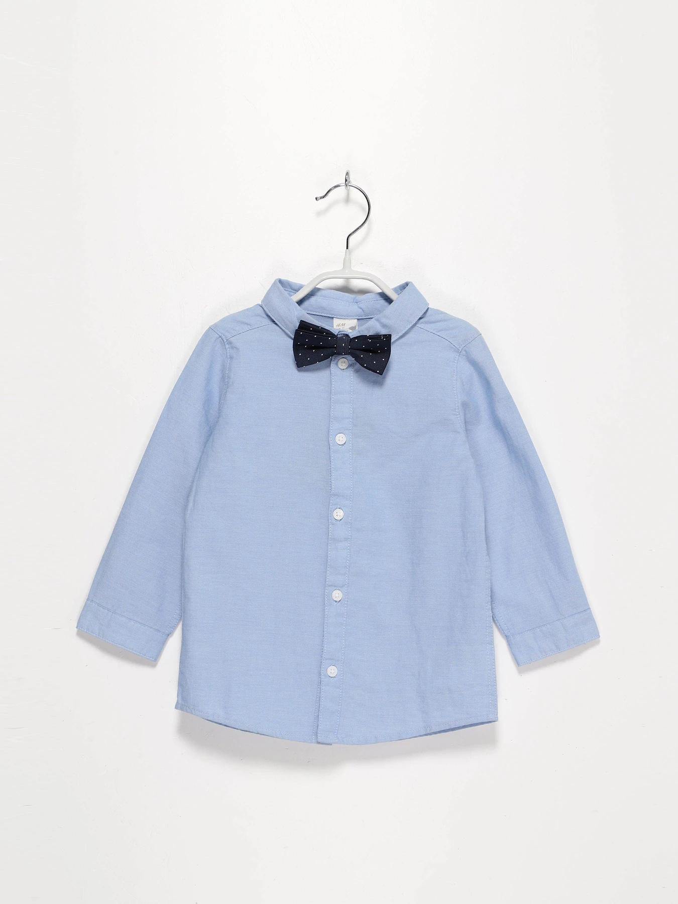 Рубашки H&M модель 0775623_синій Рубашки H&M модель 0775623_синій Фото