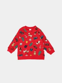 Худи и свитшоты H&M модель 0780286_червоний комб. Фото