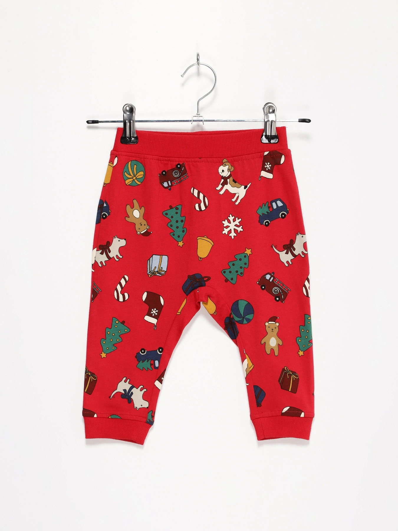 Брюки H&M модель 07802862_червоний комб. Брюки H&M модель 07802862_червоний комб. Фото