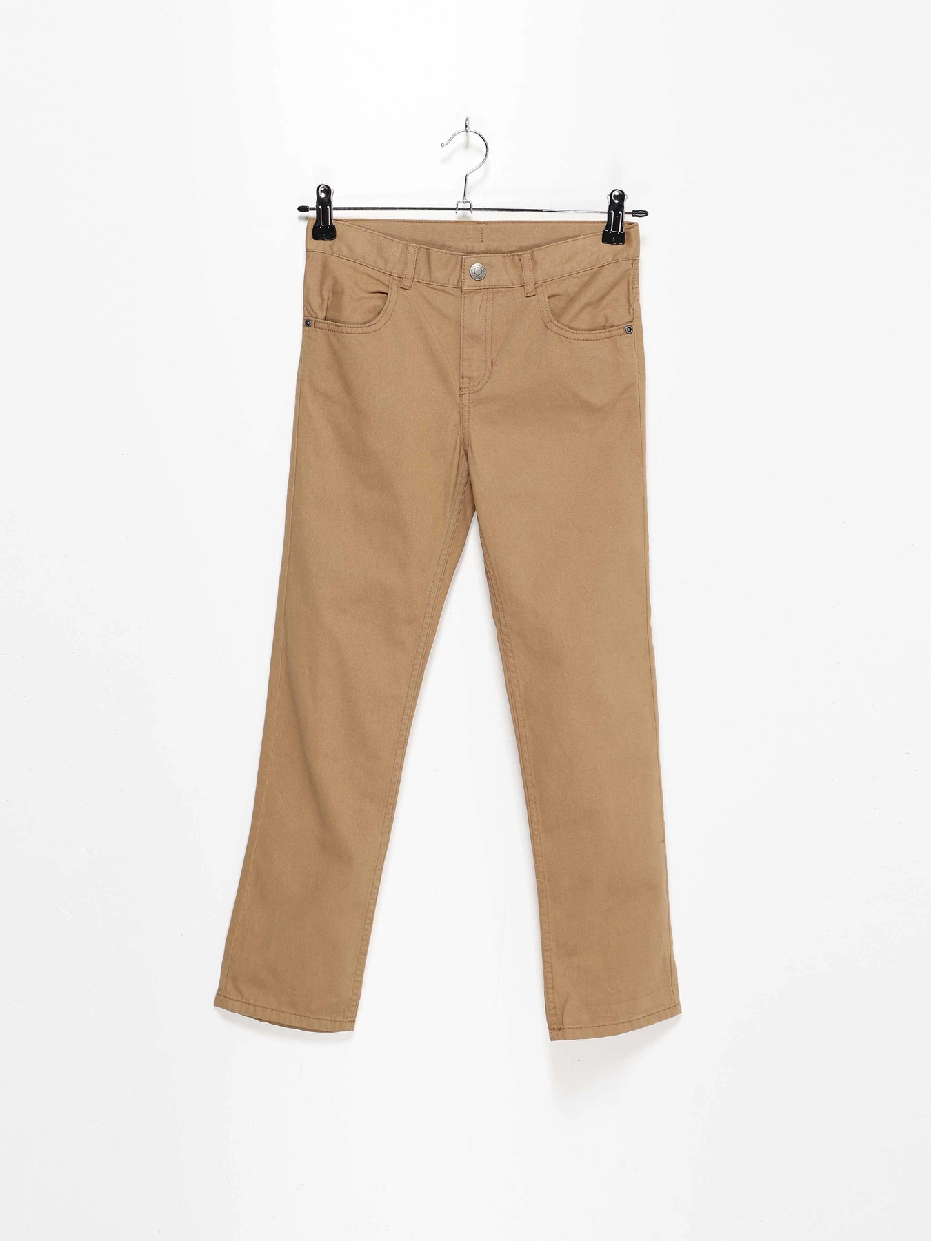 Брюки H&M модель 0801433_бежевий Фото