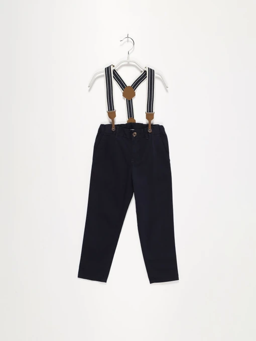 Брюки H&M модель 0804029_т.синій Фото