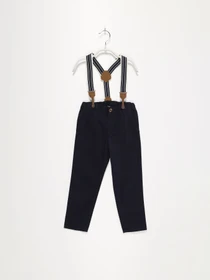 Брюки H&M модель 0804029_т.синій Фото