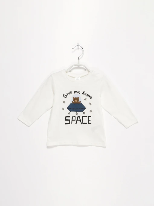 Худі та світшоти H&M модель 0808796_білий комб. Фото