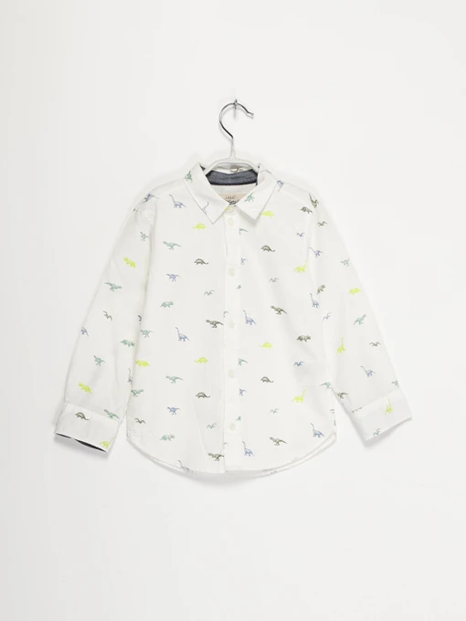 Рубашки H&M модель 0813060_білий комб. Фото