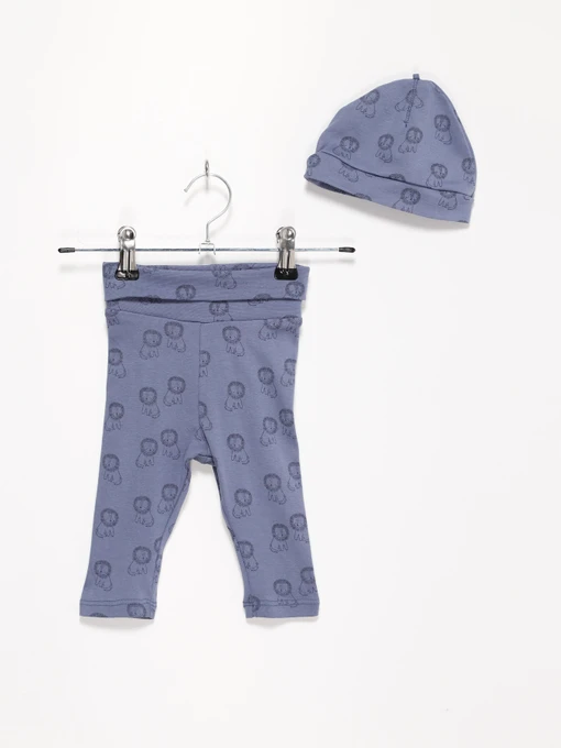 Брюки H&M модель 08142995_синій комб. Фото