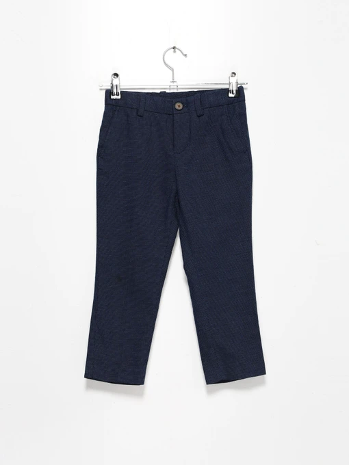 Брюки H&M модель 0692846_т.синій комб. Фото