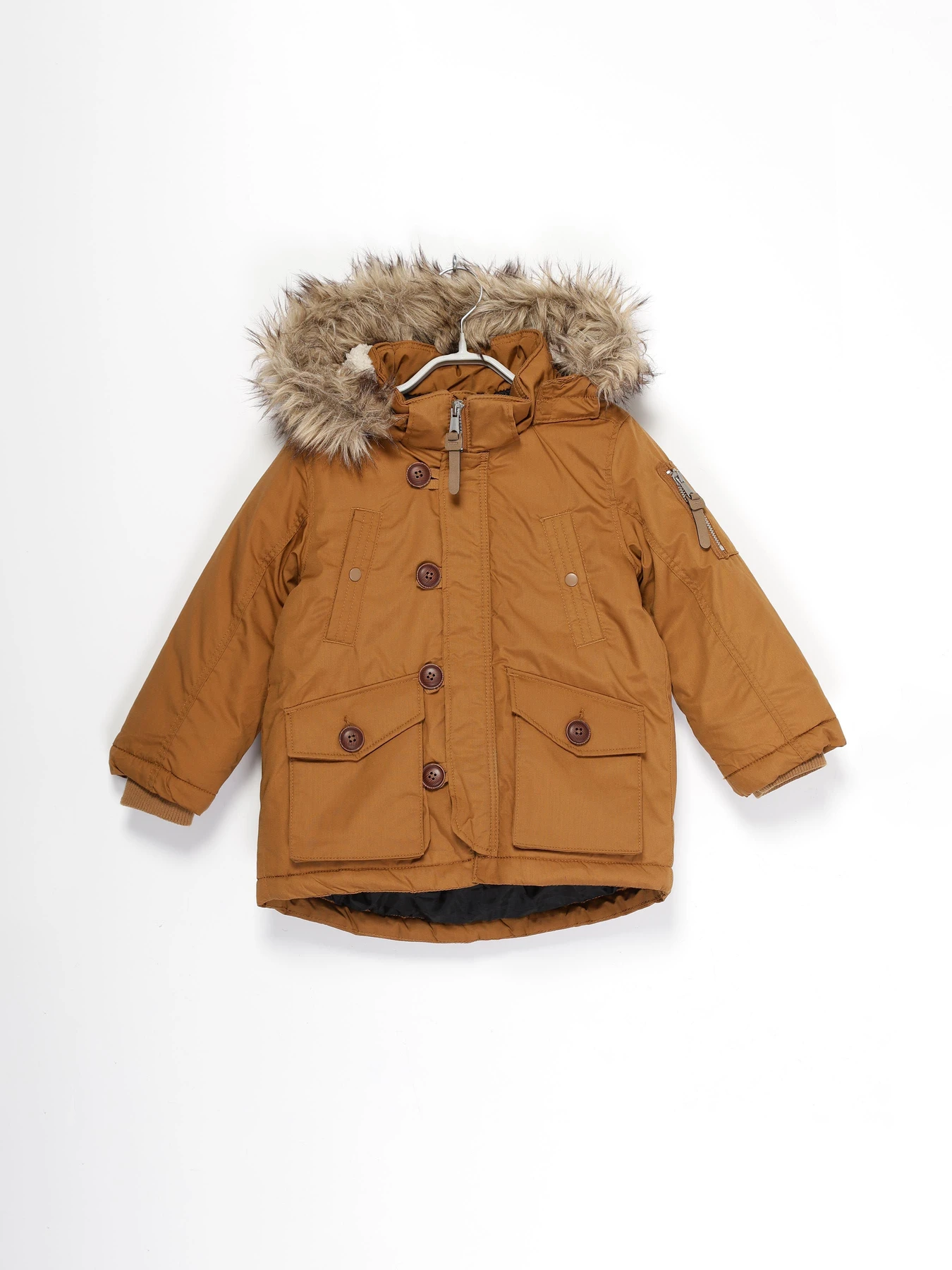 Куртки и дубленки H&M модель 0856342_коричневий Куртки и дубленки H&M модель 0856342_коричневий Фото