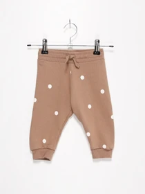 Брюки H&M модель 0872645_т.бежевий з білим Фото
