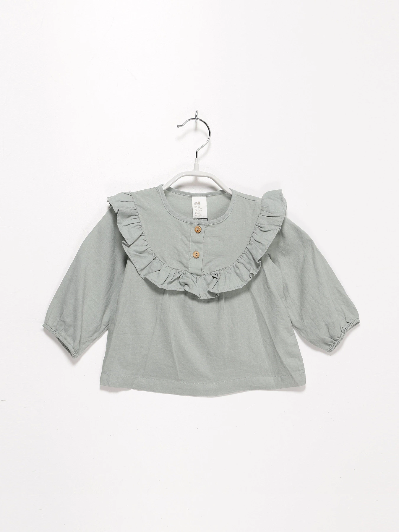 Сорочки H&M модель 0872826_оливковий Сорочки H&M модель 0872826_оливковий Фото