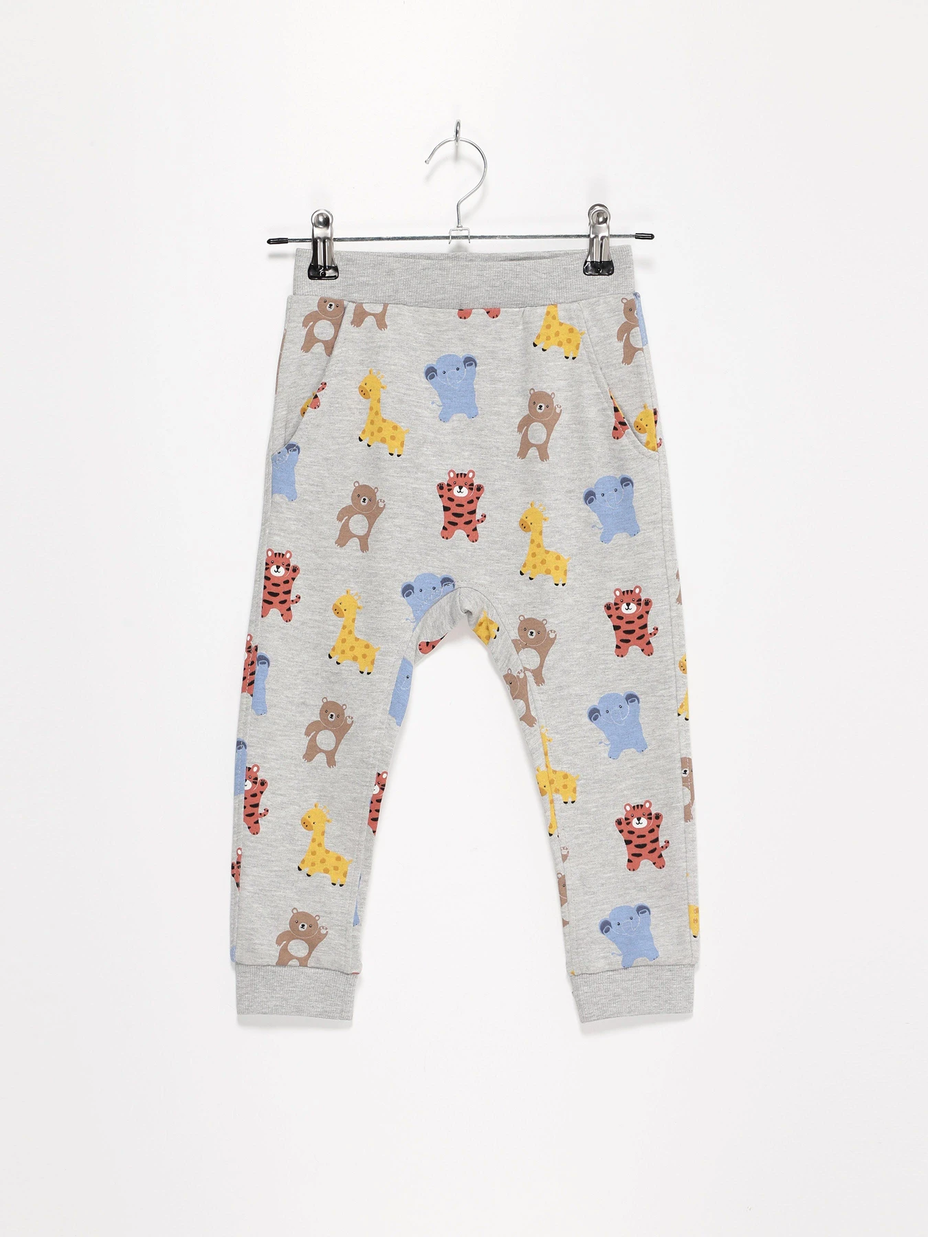 Брюки H&M модель 08854342_сірий комб. Брюки H&M модель 08854342_сірий комб. Фото