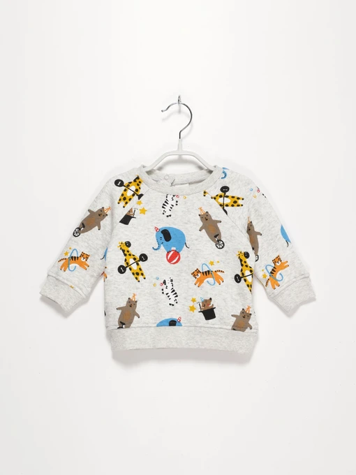Худі та світшоти H&M модель 0652853_с.сірий комб. Фото