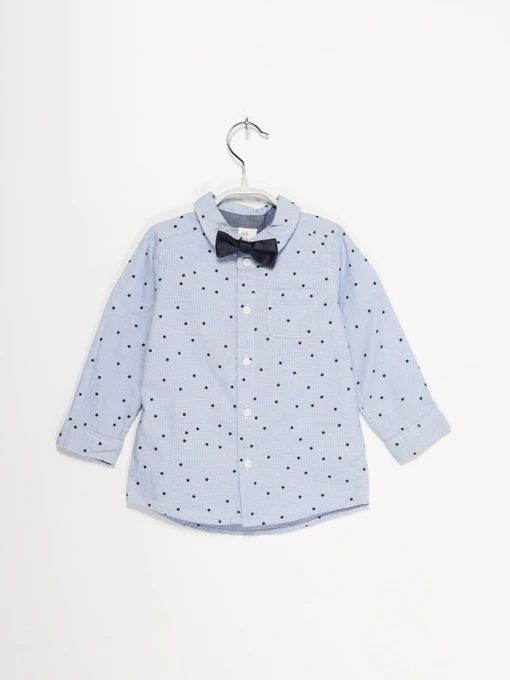 Рубашки H&M модель 0890700_синій комб. Фото