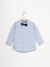Рубашки H&M модель 0890700_синій комб. Фото