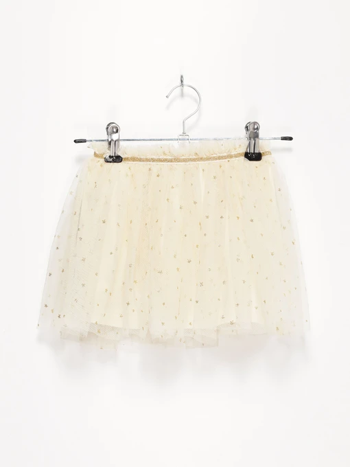 Юбки H&M модель 0895330_молочний Фото