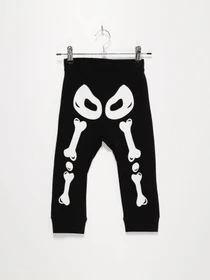 Брюки H&M модель 0897912_чорний з білим Фото