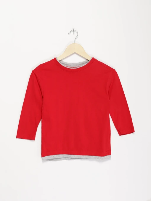 Худі та світшоти H&M модель 0916993_червоний з сірим Фото