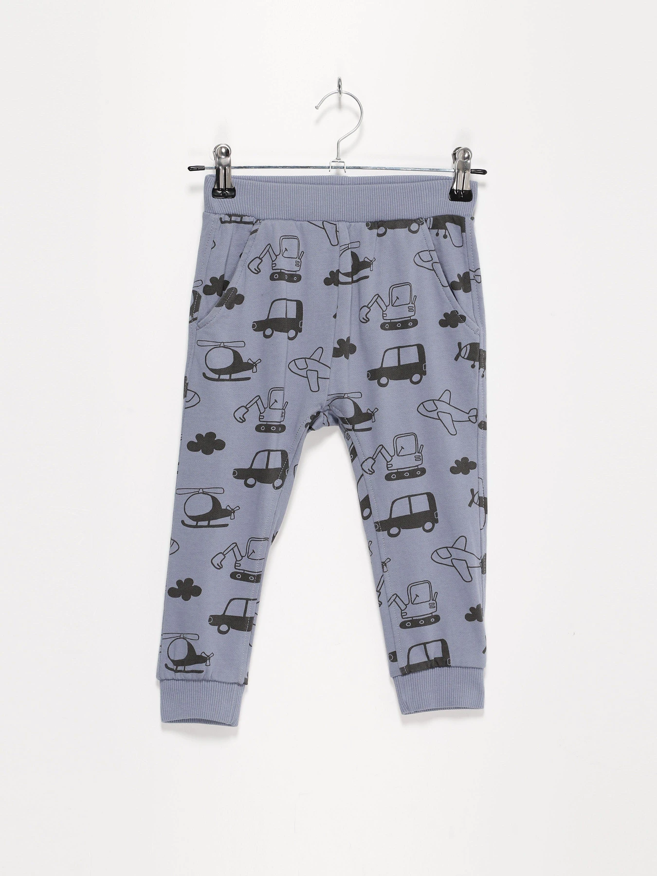Брюки H&M модель 09260022_синій комб. Фото