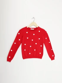 Свитры и кардиганы H&M модель 0926092_червоний з білим Фото
