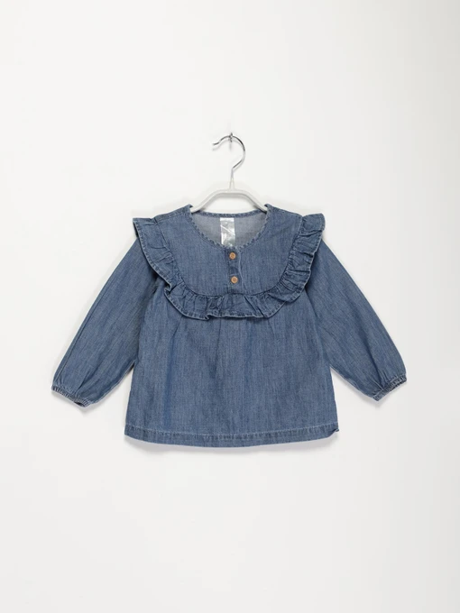 Рубашки H&M модель 0927631_синій Фото