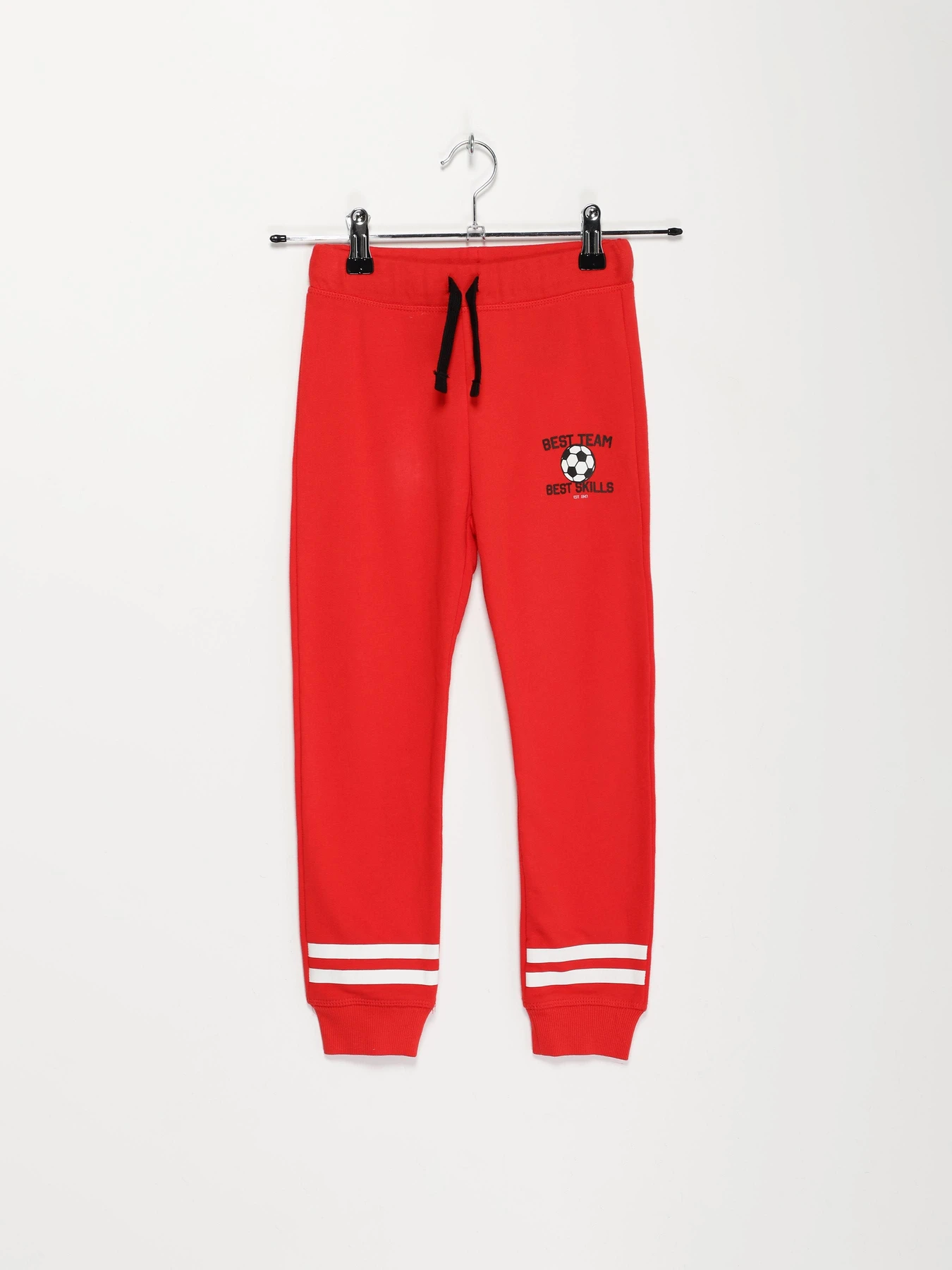 Брюки H&M модель 09283682_червоний комб. Брюки H&M модель 09283682_червоний комб. Фото