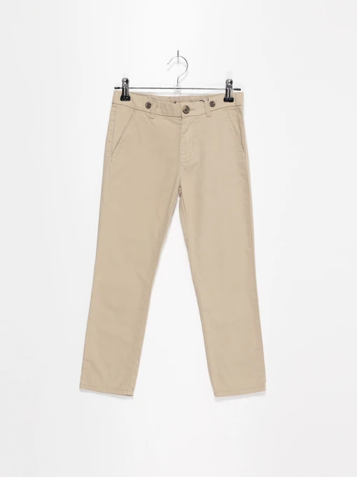 Брюки H&M модель 0961643_бежевий Фото