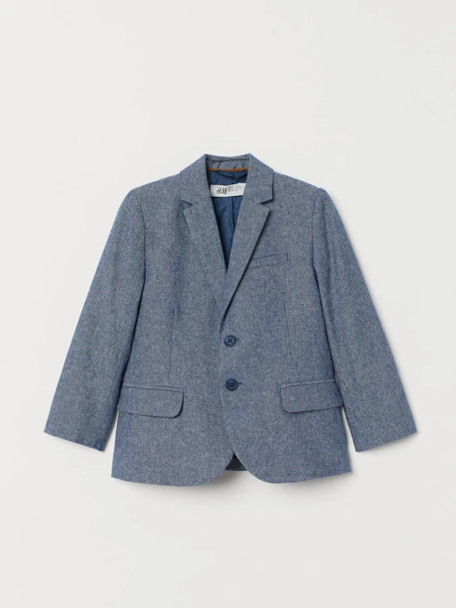 Пиджаки H&M модель 0755714_синій комб. Фото
