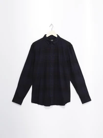 Рубашки H&M модель 0404551_чорний комб. Фото