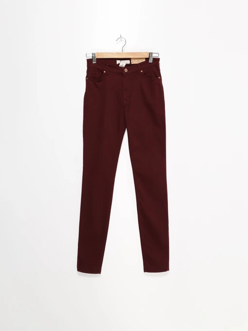 Брюки H&M модель 0405604_бордовий Фото