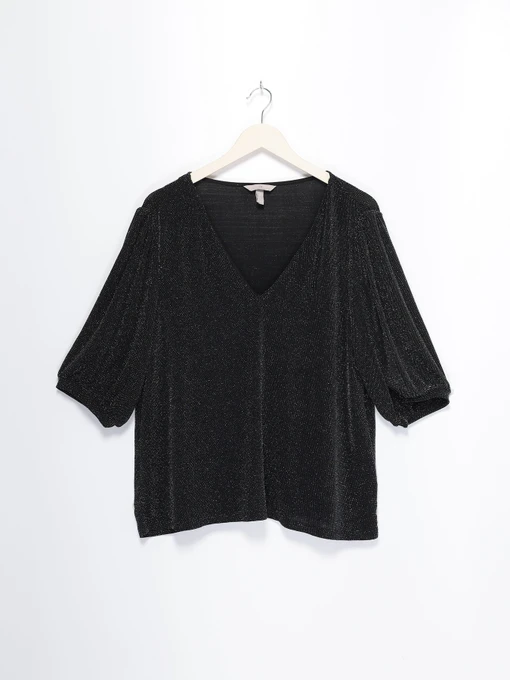 Сорочки H&M модель 0409287_чорний Фото