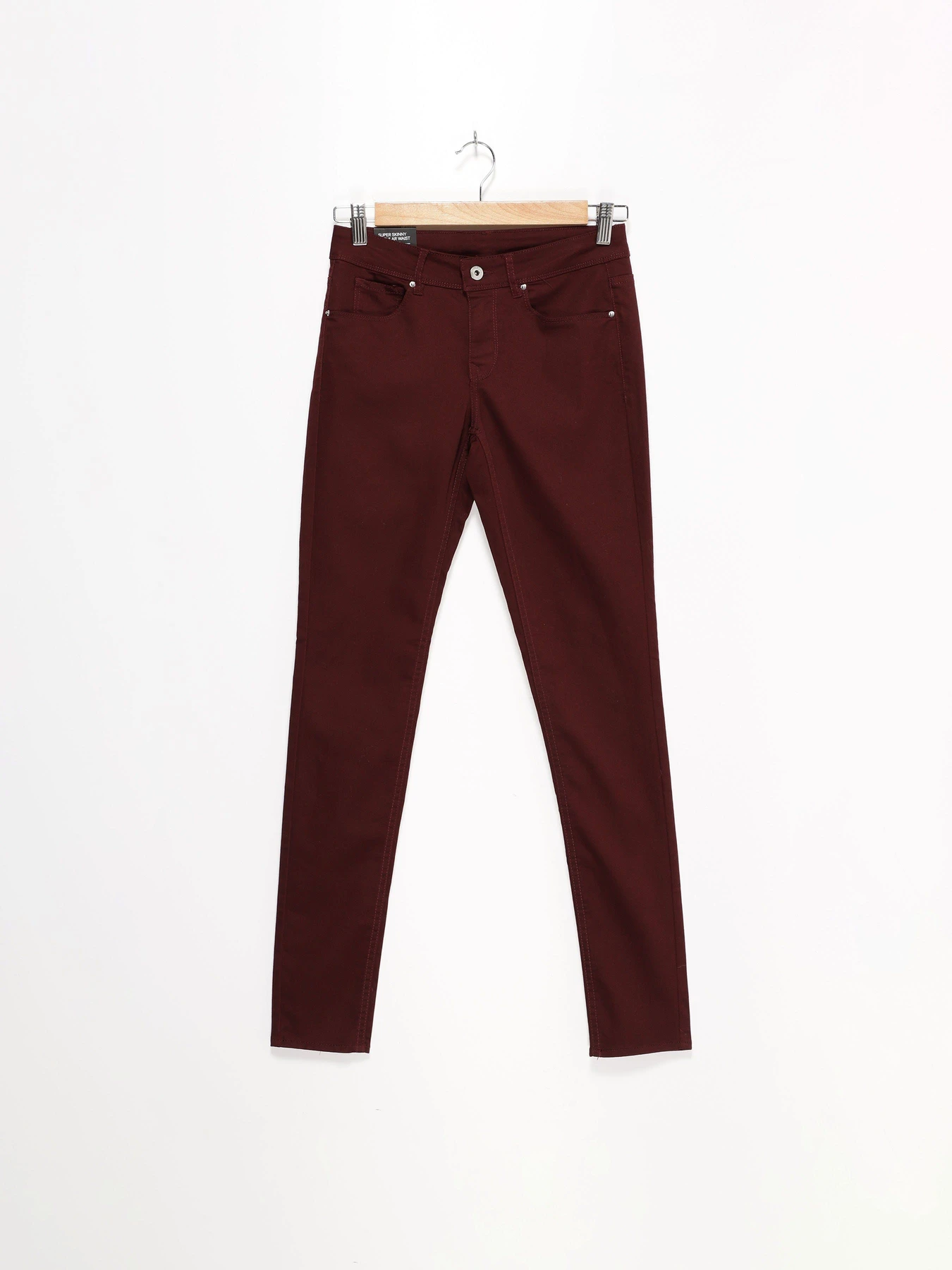 Брюки H&M модель 0412707_бордовий Фото