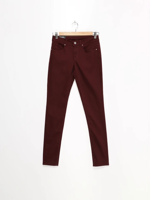 Брюки H&M модель 0412707_бордовий Фото