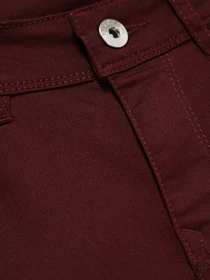 Брюки H&M модель 0412707_бордовий Фото