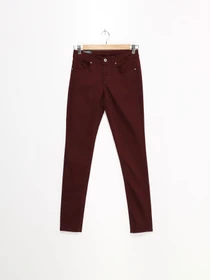 Брюки H&M модель 0412707_бордовий Фото