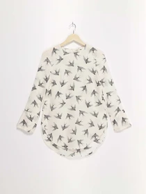 Рубашки H&M модель 0421249_білий комб. Фото