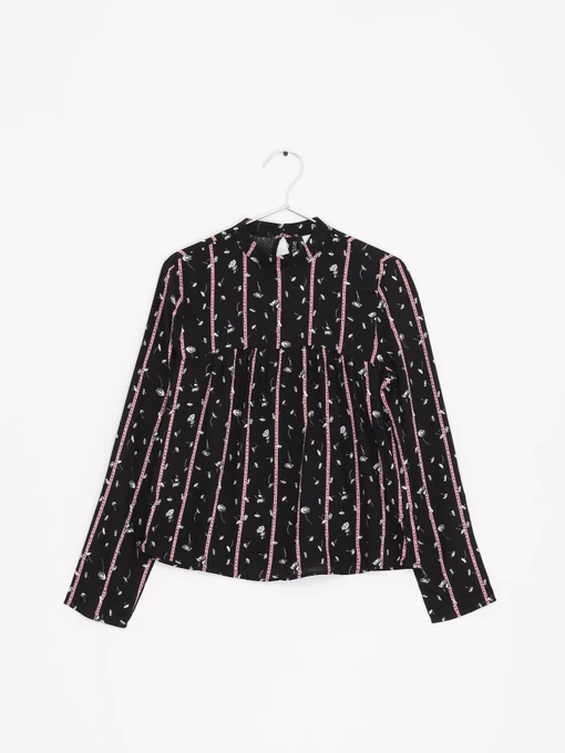 Рубашки H&M модель 0607392_чорний комб. Фото
