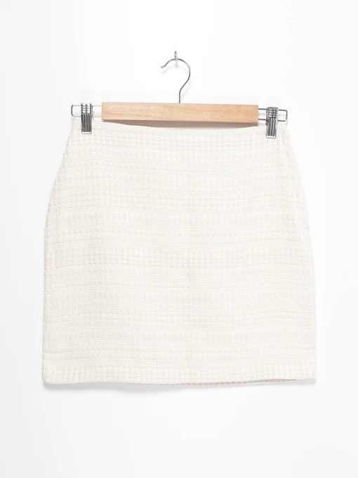 Юбки H&M модель 0426230_молочний Фото